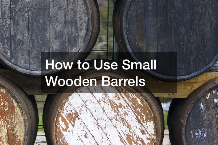 small wooden barrels